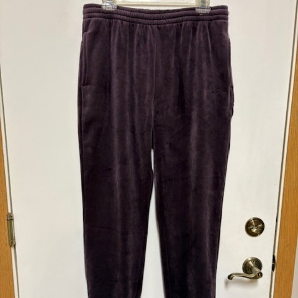 Lazypants Women Velour Fleece Drawstring Joggers/Dress Pants. Sz. L